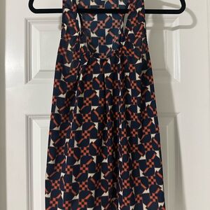 Geometric Patterned Sleeveless Top